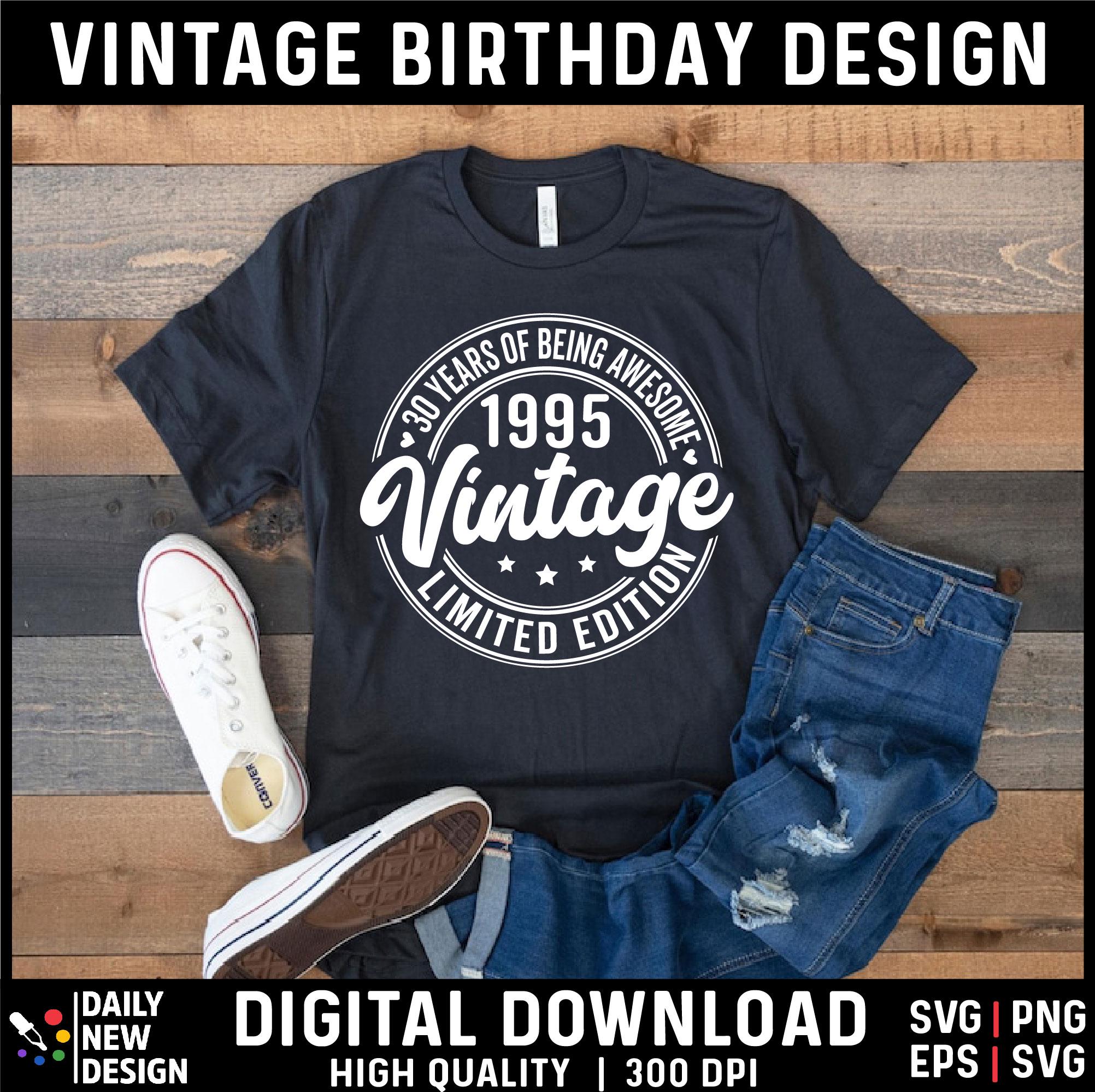 1995 Vintage Cthulhu 30th Birthday Shirt – Custom Gift For Men Turning 30 - View #7