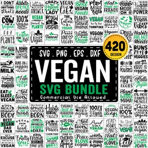 Vegan Svg Bundle, Vegetarian Svg, Vegetarian Png, Vegan Svg Cut File, Vegetarians Quotes Bundle, Veganism Lovers Sayings, Vegan Shirt SVG