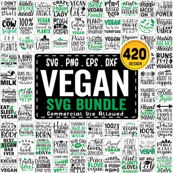 Vegan Svg Bundle, Vegetarian Svg, Vegetarian Png, Vegan Svg Cut File, Vegetarians Quotes Bundle, Veganism Lovers Sayings, Vegan Shirt SVG