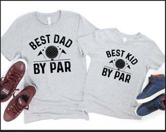 Bester Vater von Par & Bestes Kind von Par svg, Passende Hemden von Vater und Sohn, Vater-Sohn-Passende Hemden, erstes Vatertagsgeschenk für Vater, Golf-Vati-Svg