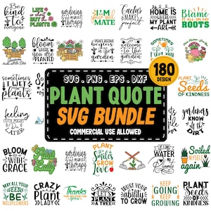 Plant Svg Bundle, Garden Svg Bundle, Plant Lover Png, Plant Mom Svg, Plant Quote Svg, Houseplant Svg, Funny Plant Quote Svg, Gardening Quote