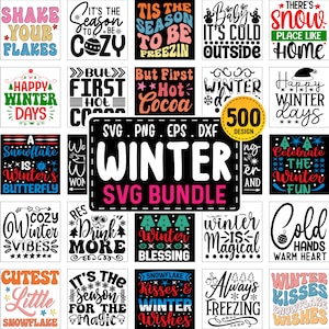 Winter SVG Bundle, Winter svg, lustige Zitate svg, Urlaub SVG, Winter Zitat svg, Winter Shirt SVG für Cricut, Schneeflocke svg, svg Bündel