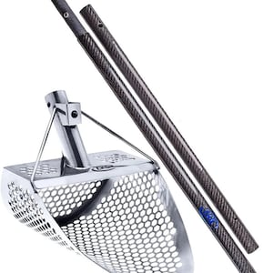 CKG sand scoops hex-10 scoop with carbon fiber travel sand scoop pole handle for metal detecting