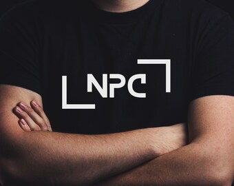 NPC T-Shirt | Non-Playable Character Gamer shirt | Graphic Tee for Gamers | Black Tee | Unique Gaming Gift | Unisex Heavy Cotton Tee