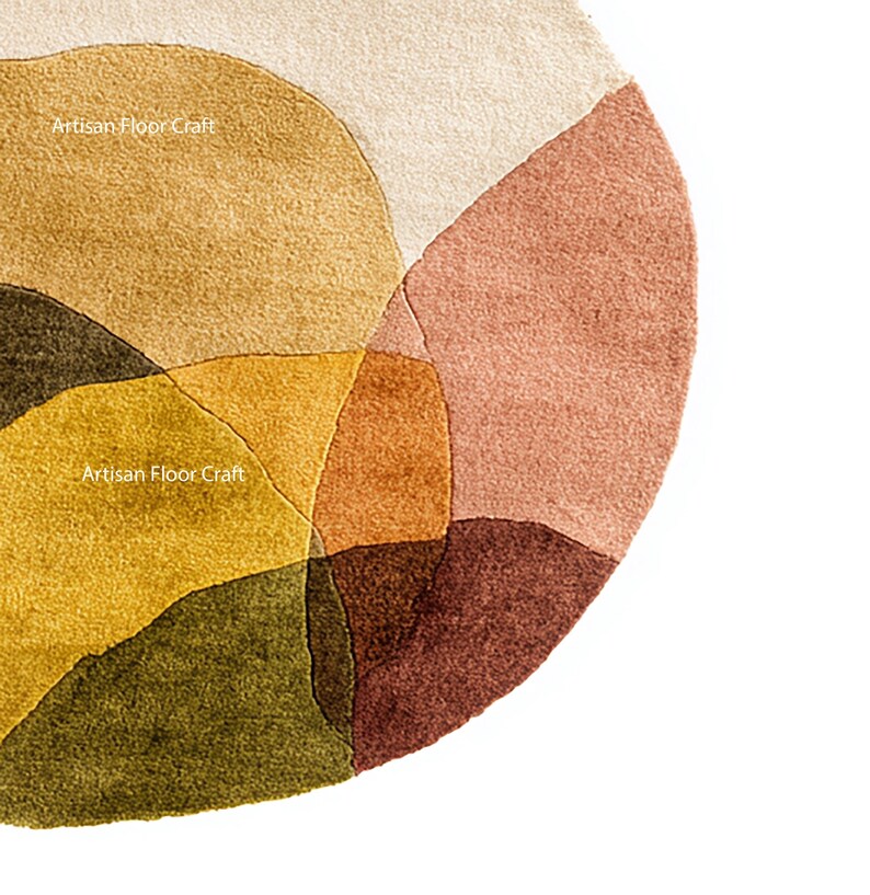 Artisan Floor Craft 3D Hand-tufted Topographic Rug: Luxury Organic ...