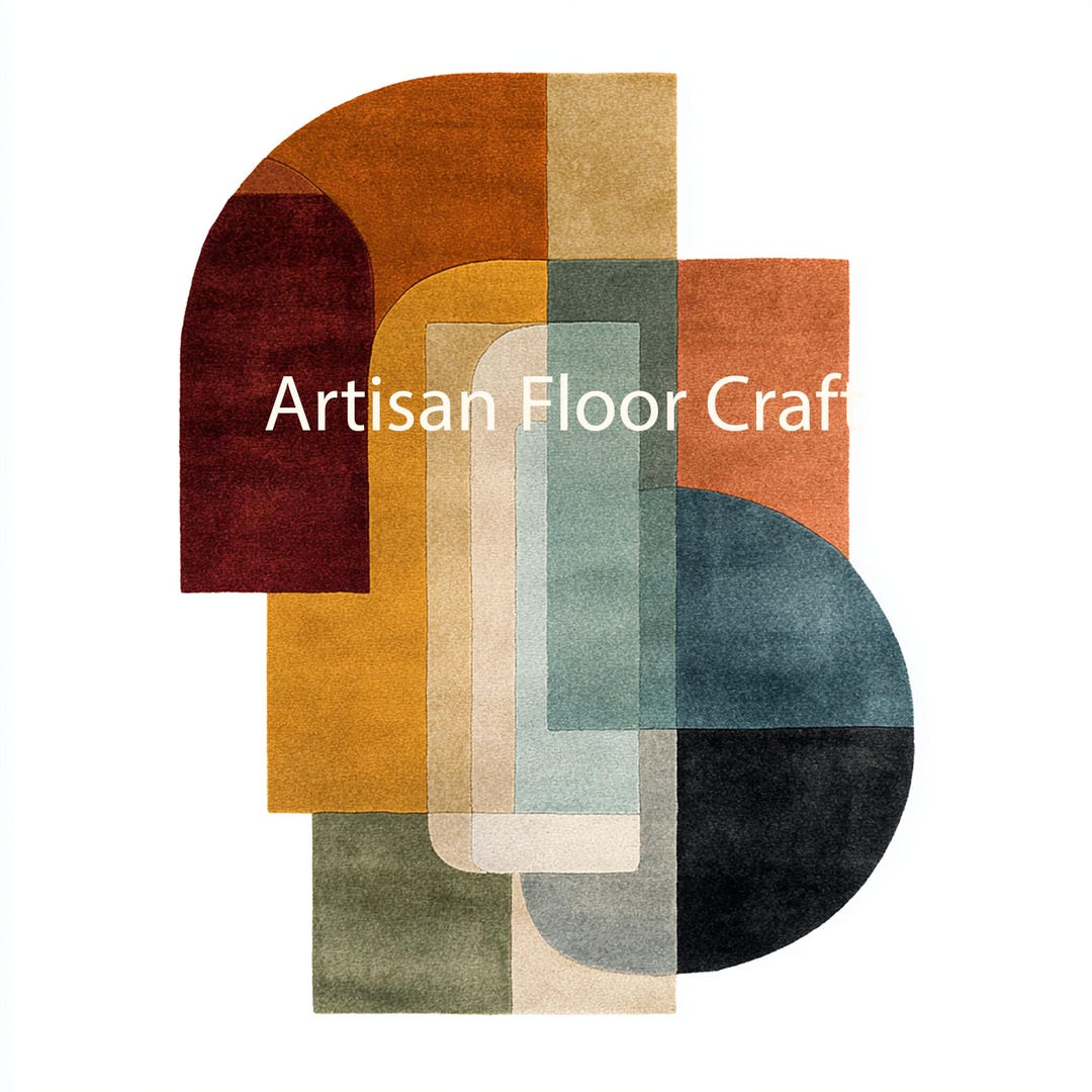 Artisan Floor Craft 3D Hand-tufted Topographic Rug: Luxury Organic ...