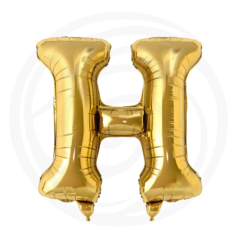 Puede incluir: Un globo de letra H de l&aacute;mina dorada. El globo est&aacute; inflado y listo para usarse en una fiesta o celebraci&oacute;n.