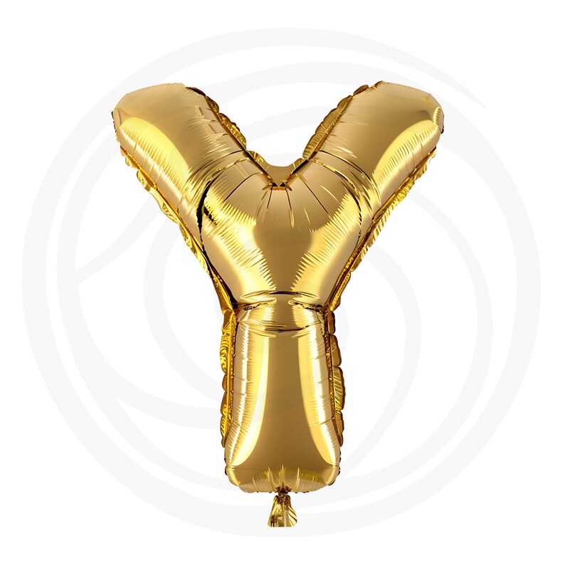 Puede incluir: Un globo de letra Y de l&aacute;mina dorada. El globo est&aacute; inflado y listo para usar.