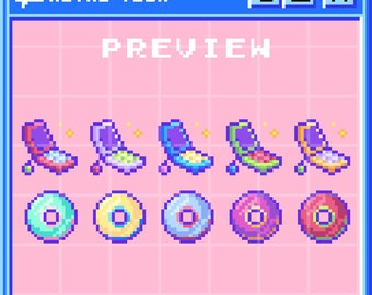 Retro Pixel Art Twitch Sub Badges | 8-bit Gadgets (Digital Download)