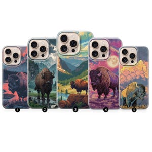 Buffalo Phone Case Bison Cover for iPhone 16 Pro Max, 15 Plus, 14, 13, 12, 11, XS & Samsung S24, S23, A55, A54, Pixel 9 Pro, 8