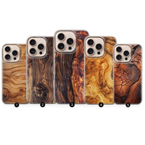 Wooden Phone Case Wood design Cover for iPhone 16 Pro Max, 15 Plus, 14, 13, 12, 11, XS & Samsung S24, S23, A55, A54, Pixel 9 Pro, 8