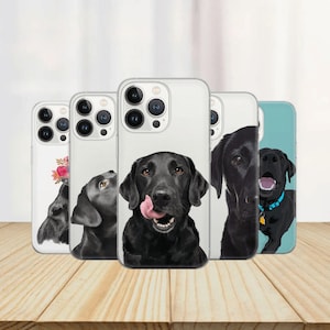 Custodia per telefono Black Lab Custodia per iPhone 16 Pro Max, 15 Plus, 14, 13, 12, 11, XS e Samsung S24, S23, A55, A54, Pixel 9 Pro, 8