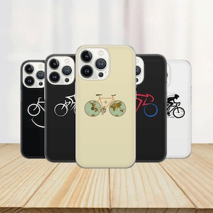 Housse de protection pour cycliste pour iPhone 16 Pro Max, 15 Plus, 14, 13, 12, 11, XS et Samsung S24, S23, A55, A54, Pixel 9 Pro, 8