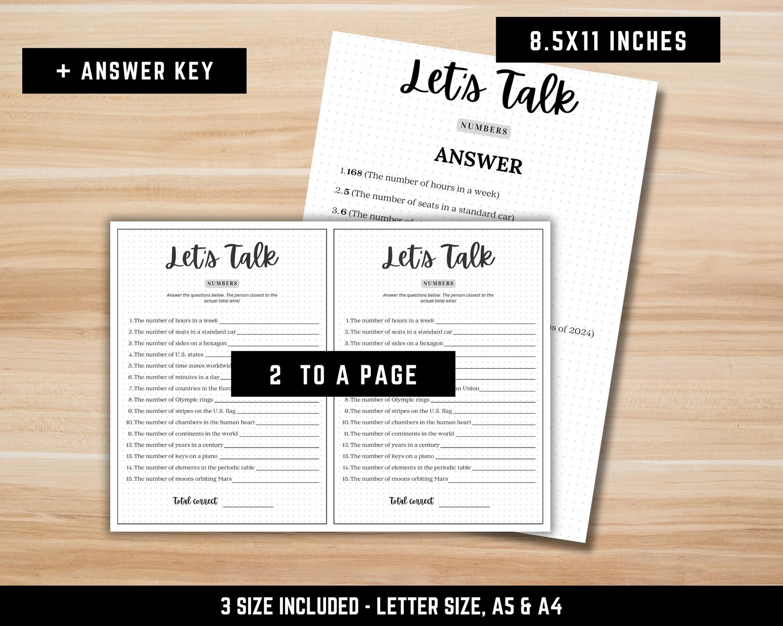 Icebreaker Games Bundle Printable | Office Party, Dinner Conversation ...