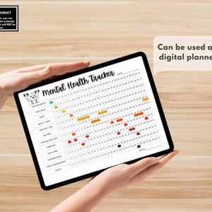 Emotional wellbeing tracker printable PDF download