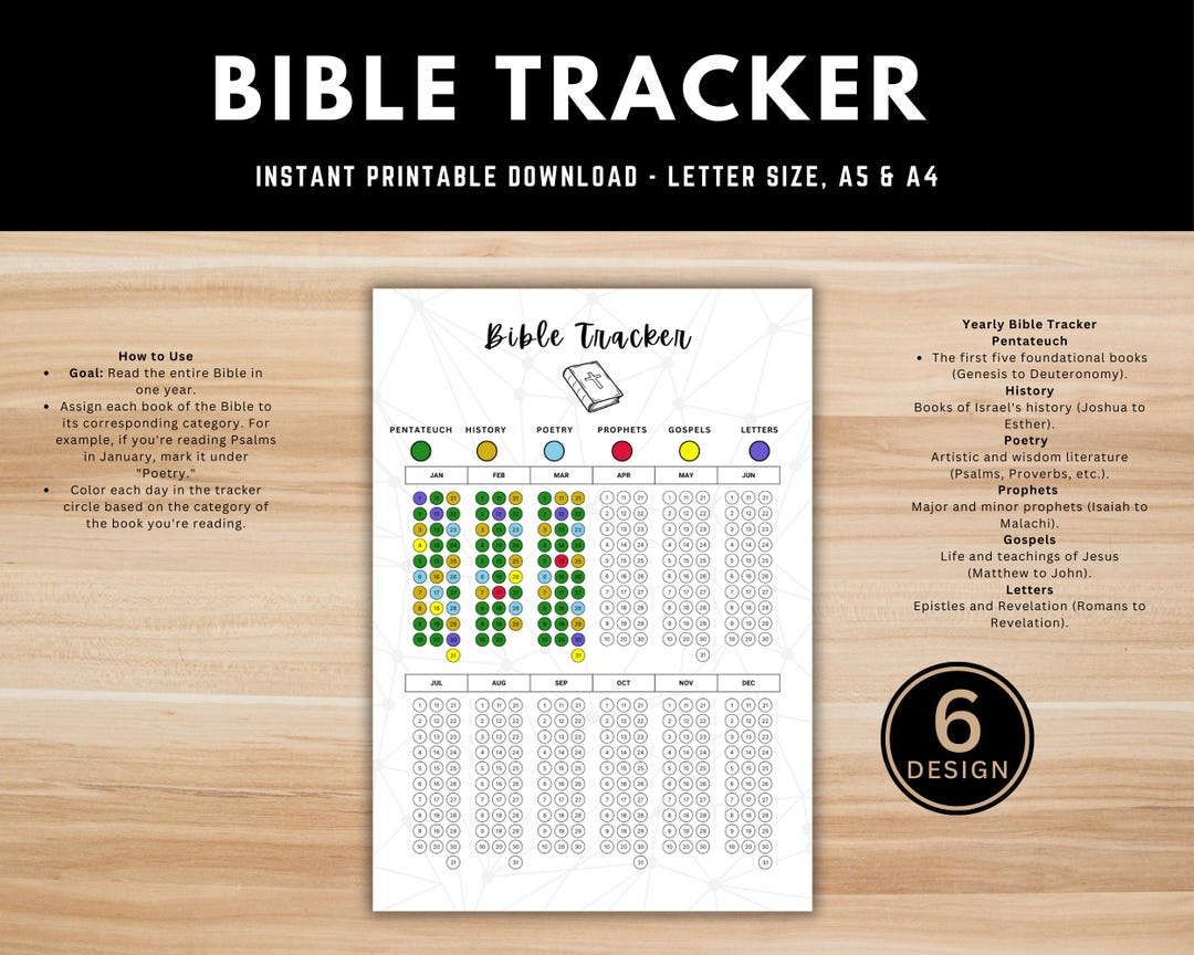 Bible Tracker Printable Journal Page Bible Reading And Study Log Etsy
