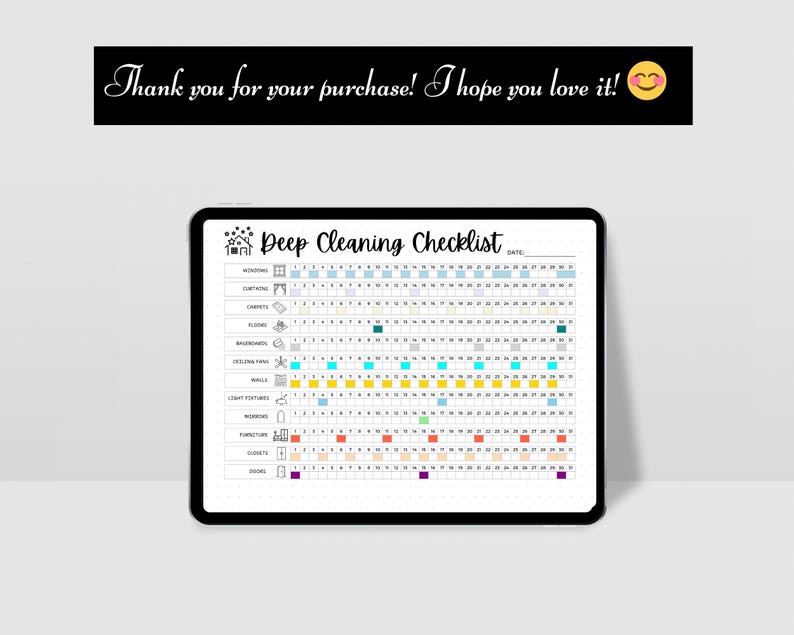 Printable cleaning journal page with sections for walls, mirrors, and furniture.