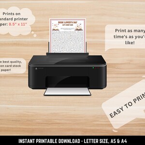 Bookish printable game set – Left Right story game for adults, teachers, librarians, and readers
