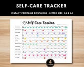 Self Care Tracker Printable - Skin Care Tracker - Monthly Planner Page - Habit Tracker - Wellness Journal - Bullet Journal Template