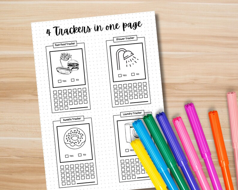 Laundry tracker section for organizing household chores.