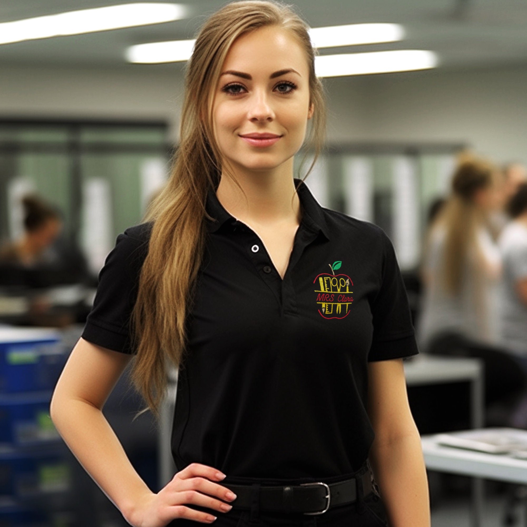 Embroidery Custom Name Polo Shirt Personalized Custom Etsy