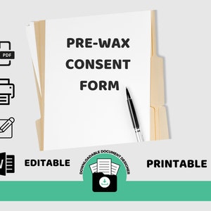 Formulaire de consentement préalable à la cire