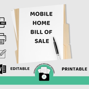 Mobile Home Bill of Sale