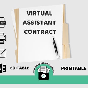 Vorlage für einen Vertrag für virtuellen Assistenten