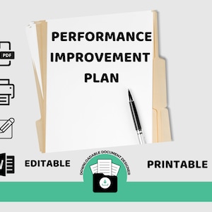 Performance Improvement Plan Template, Employee Performance Management