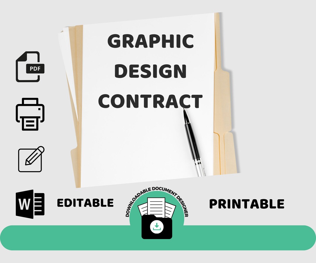 Graphic Design Contract Template - Etsy