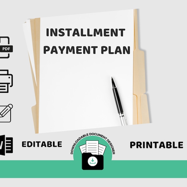 Installment Payment Plan, Payment Plan