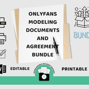 Onlyfans Modeling Documents and Agreement Bundle