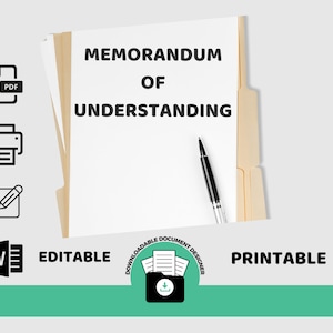 Samförståndsavtal, mallformulär