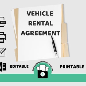 Vehicle Rental Agreement