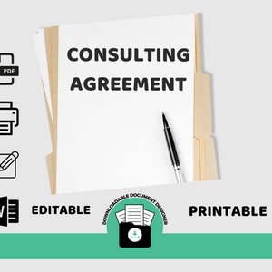 Consultant Contract  Form, Consulting Agreement Template