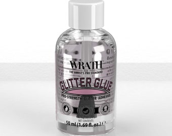 WRATH Glitter Glue - Pro-Strength Glitter Adhesive - Ideal for make-up artists, face / body painters, special fx