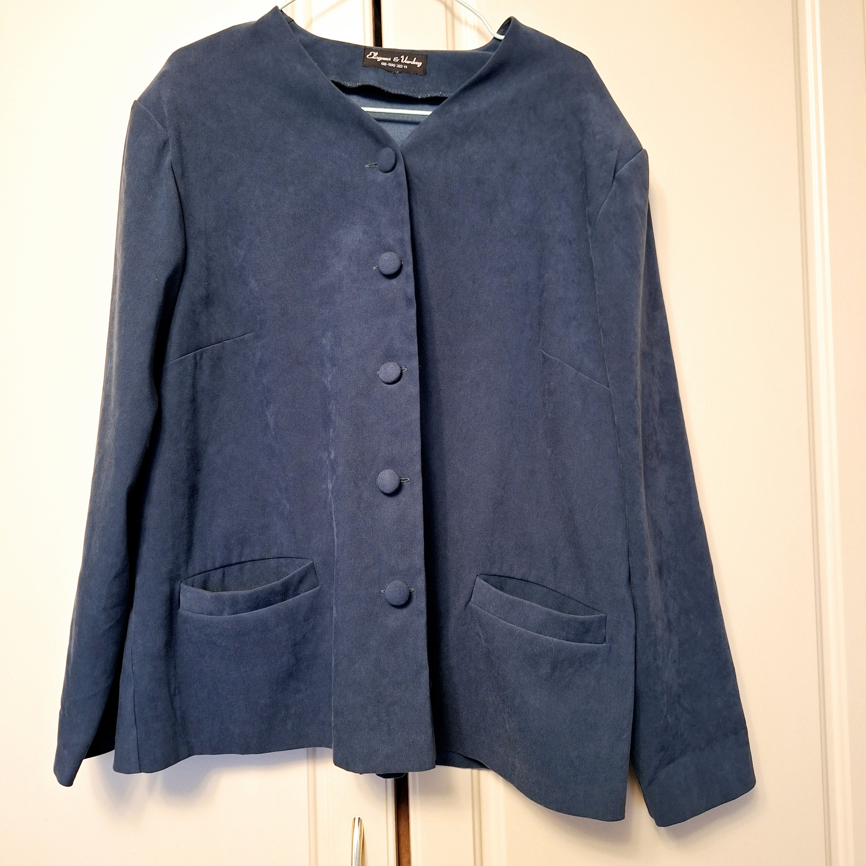 Boxy Suede Blazer