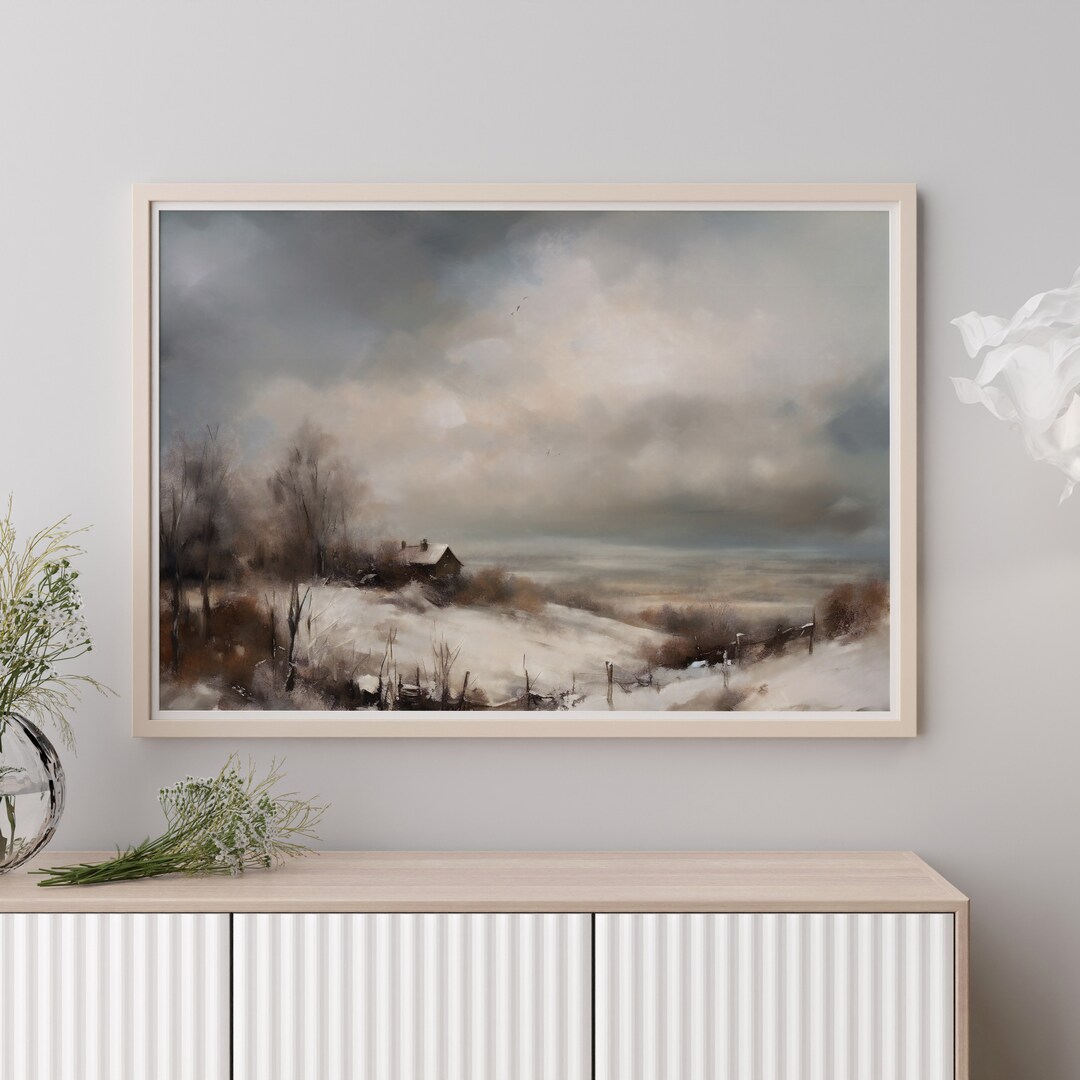 HAUS AND HUES Coastal Wall Art – Vintage Meerblick-Druck Im Rahmen, 28x35 Cm, Beige, Naturinspiriert