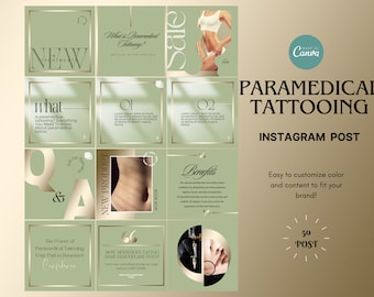 Szablony tatuaży paramedycznych na Instagramie: Kamuflaż blizn (50 postów)