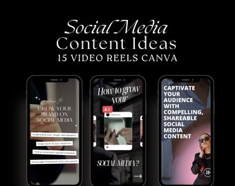 Instagram Video Reels Templates: Social Media Content Ideas (PDF Download)