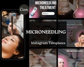 Microneedling Instagram Templates ,Derma Pen, Esthetician Templates, Skincare Template