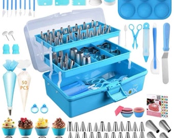 236 Pc Cake Decorating Kit, Beginner Baking Complete Set with Case (s15929251)