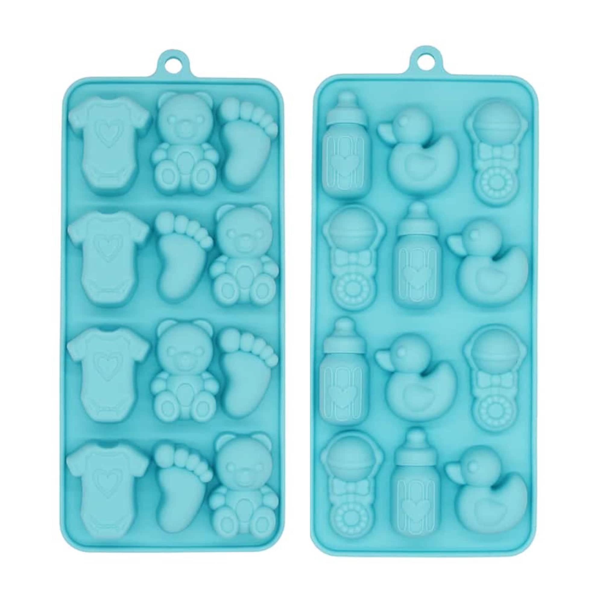 Webake Baby Feet Mold Baby Onesie Baby Bottle Pacifier Molds, Bite Size  Silicone Chocolate Candy Molds Gummy Mould for Baby Shower Party Cake