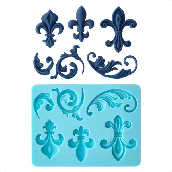 Fleur-de-Lis Silicone Fondant Mold