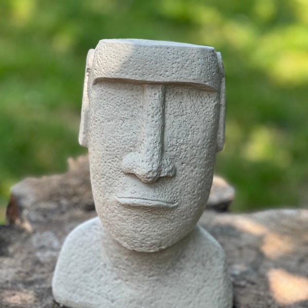 stone/concrete easter island garden ornament