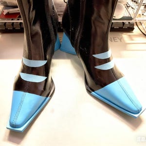 Bottes Cosplay Sparkle Pour Hazbin Hotel Alastor - Taille Sur Mesure (US3 à US14) - Customisation Selon Mensurations Mollet/cuisse - 3