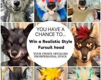 Realistic Style FURSUIT Head RAFFLE #1