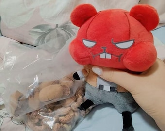 DC Red Hood Jason Todd Mouse Plush – Handmade Superhero Plush Toy, Cute Chibi Collectibl
