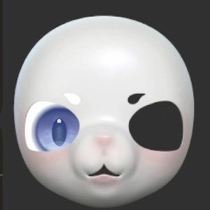 Kemono 3D Fursuit Head Base Stl OBJ File 3D Printing File