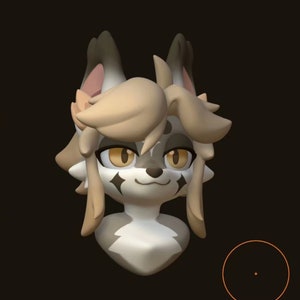 Fursona 3D modeling,Profile Pic Commission,Custom Cute Furry Art,Figure.(PLEASE Read Description & Message Me Before You Purchase!))